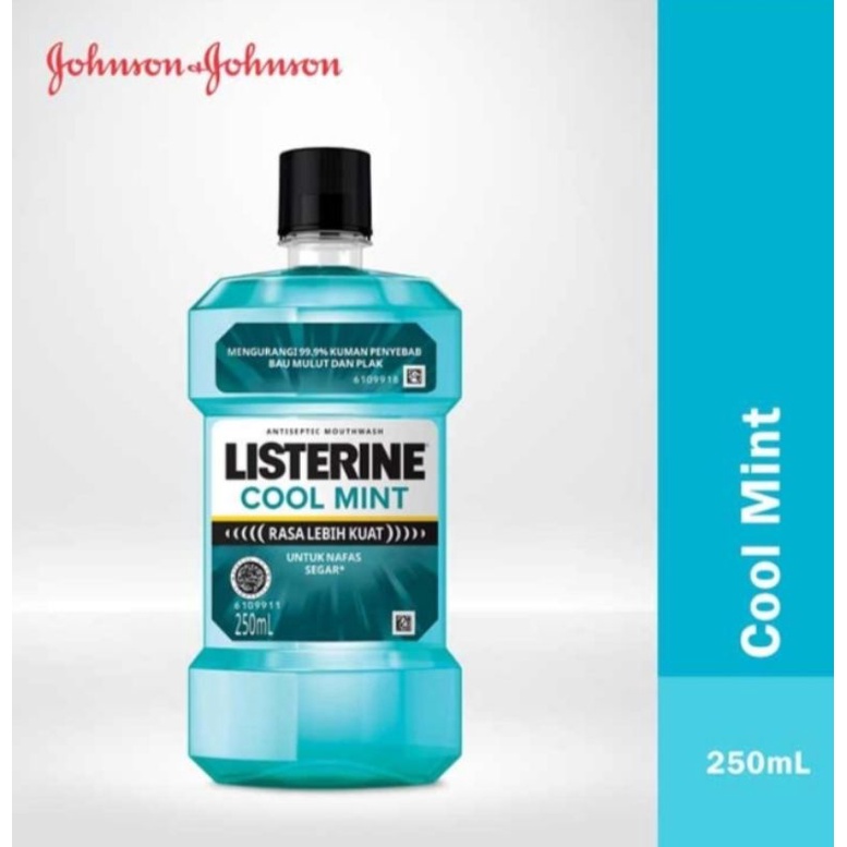 Listerine Mouthwash Antiseptik Cool Mint 250ml / 500ml