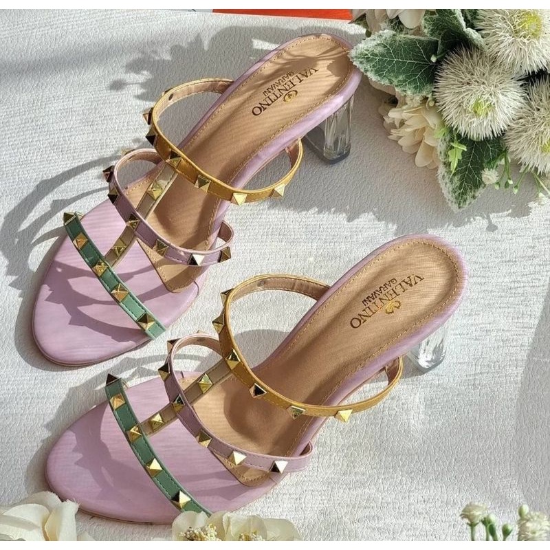 ABBUSHOES Aj 34 sendal hak kaca stut lucia 7cm