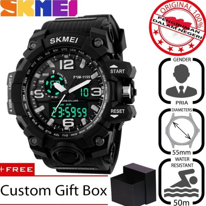 Jam Tangan LED Original SKMEI Model 1155 AD1155 - SKMEI Sport Watch PROMO