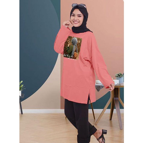 BLOUSE LENGAN PANJANG LD 130CM DTF HIJAB WHAT