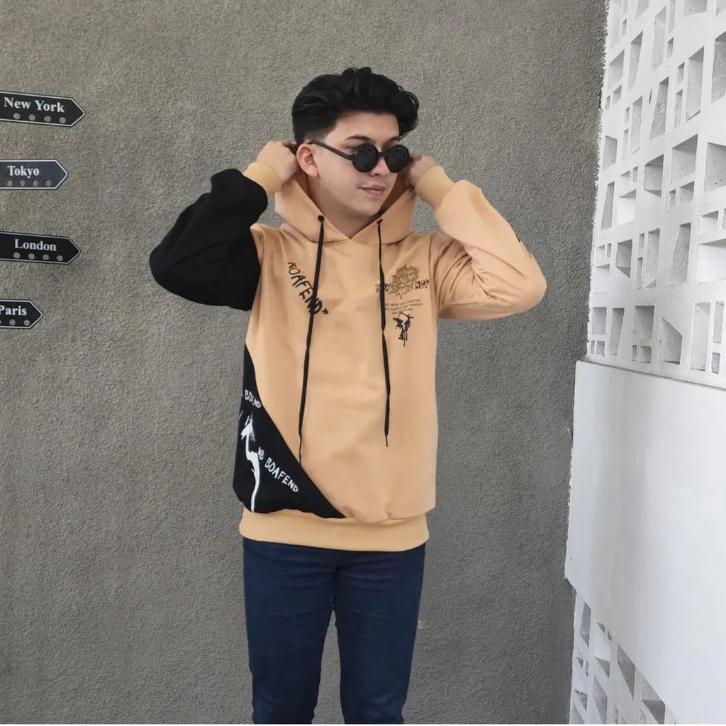 Sweater Hoodie ROAFEND Pria Terlaris Bisa Bayar Di Tempat