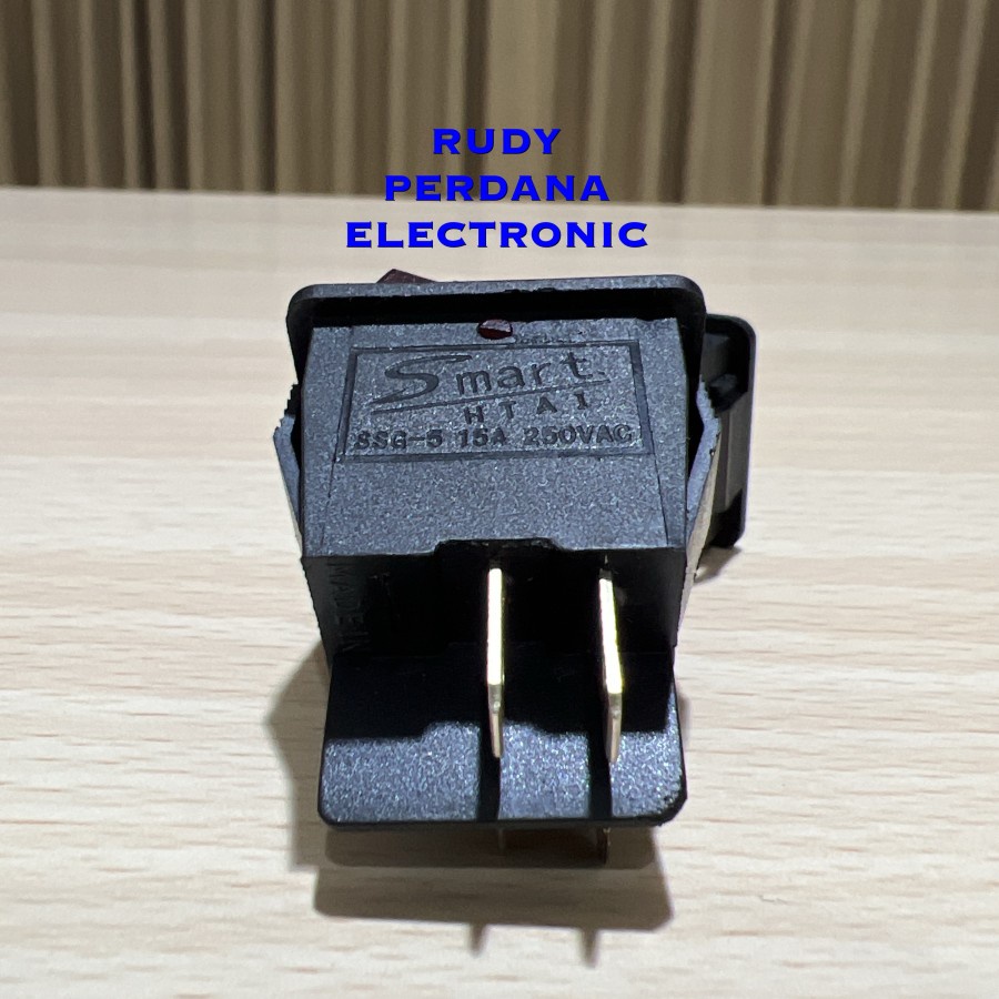 SWITCH ROCKER SAKLAR ON OFF 4 PIN KOTAK 15A 250V 20A 125V LED MERAH