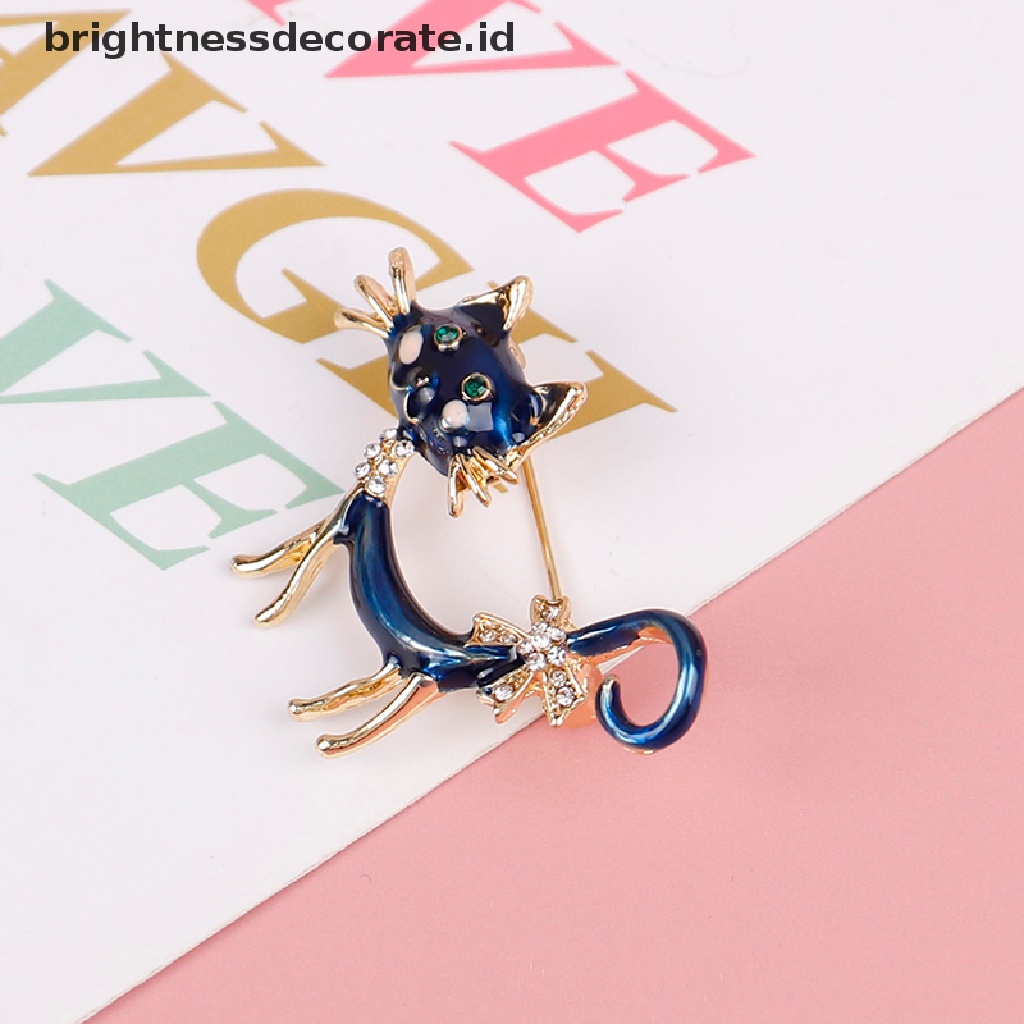 [Birth] Kepribadian Kucing Biru Bros Gadis Wanita Kantor Kasual Bros Pin Hadiah [ID]