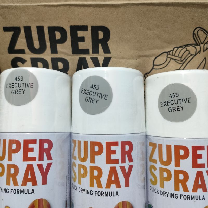 Zuper Pilox Pilok Cat Semprot Warna Executive Grey Abu Abu Glossy 459 150cc Spray Paint