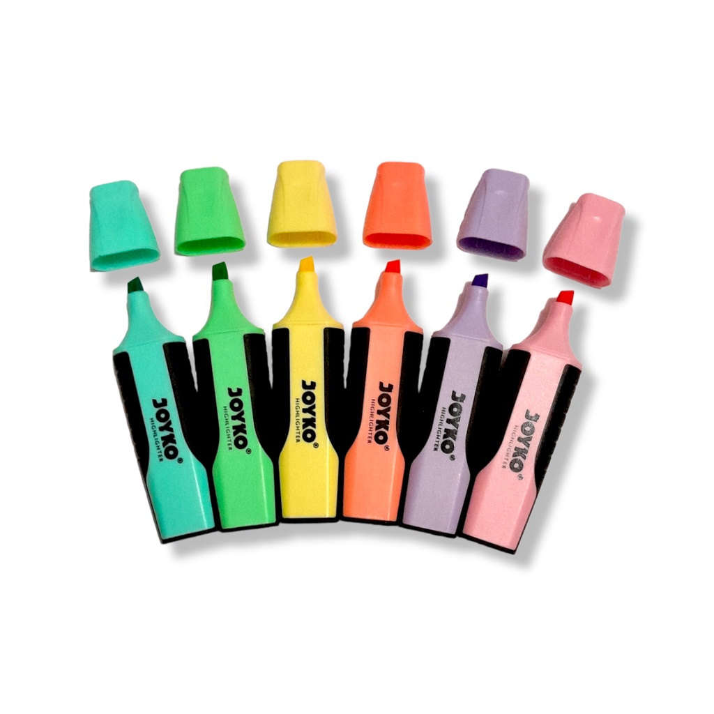 

JOYKO Highlighter PASTEL Series atau Penanda Pastel Seri [ 1 Pcs ]