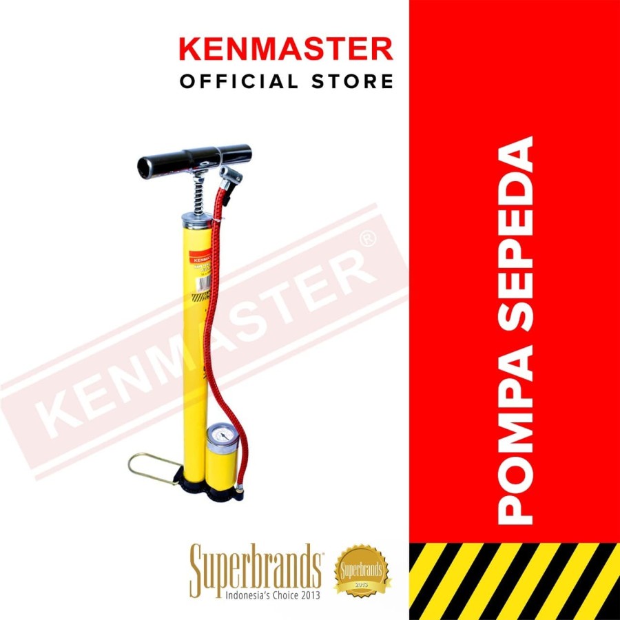 POMPA SEPEDA TABUNG + METER KENMASTER POMPA SEPEDA - MOTOR