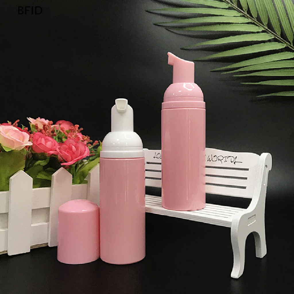 [BFID] Botol Pump Busa Plastik 50ml Pink Botol Kosmetik Pembersih Bulu Mata Wajah Kosong [ID]