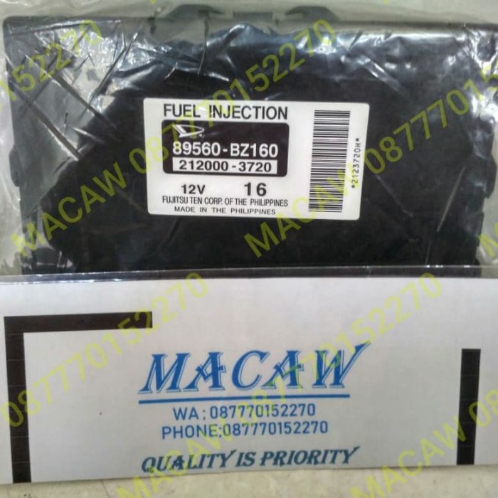 Komputer Computer Ecu Toyota Avanza Full Injection 89560-BZ160