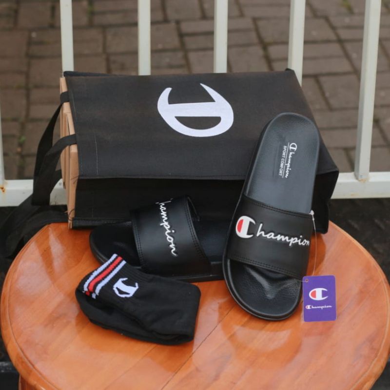Sandal Champion Unisex  Sendal Slop Pria Wanita Sandal Anak Champion Slide Sandal Kids slides