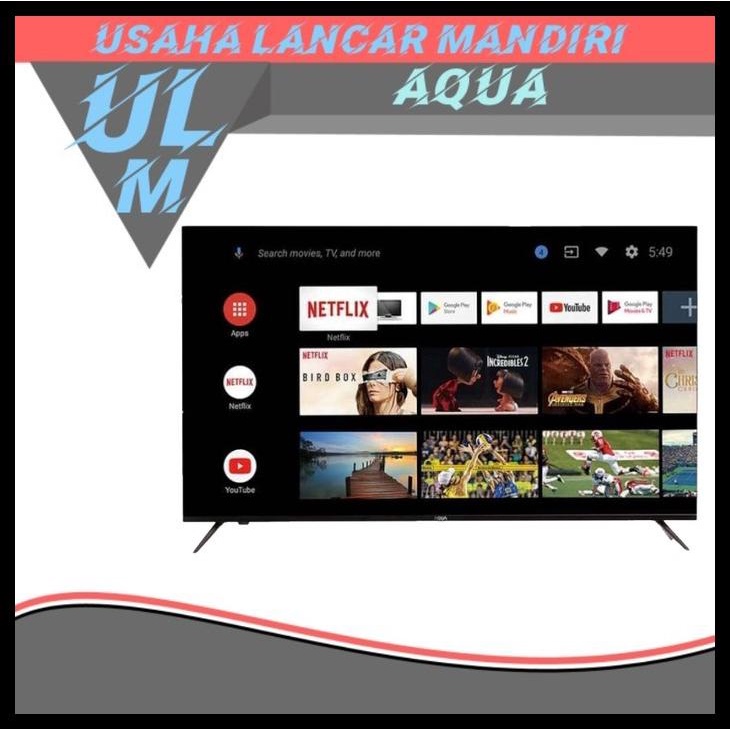 Aqua Android Smart Tv 4K 50 Inch Le50Aqt6600 - Khusus Jakarta