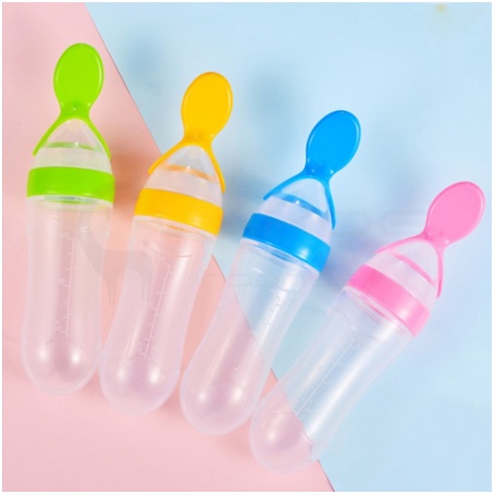 BELLASHOPJKT / BOTOL DOT SILICONE / SENDOK MAKAN BAYI / BOTOL SENDOK BAYI