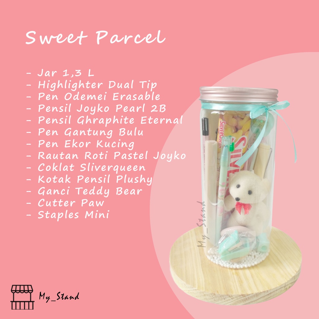 PARCEL in JAR Sweet & Cute Hampers Valentine Hadiah Ultah Bingkisan Birthday Kado Pasangan Gift Anak