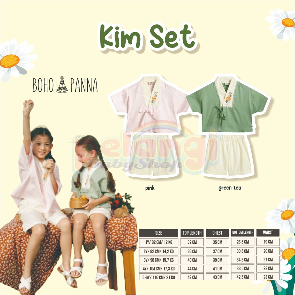 BOHOPANNA - KIM SET CHINESE NEW YEAR IMLEK COLLECTIONS-Bohopanna Kim Set | Setelan Baju Imlek Cheongsam Anak Perempuan