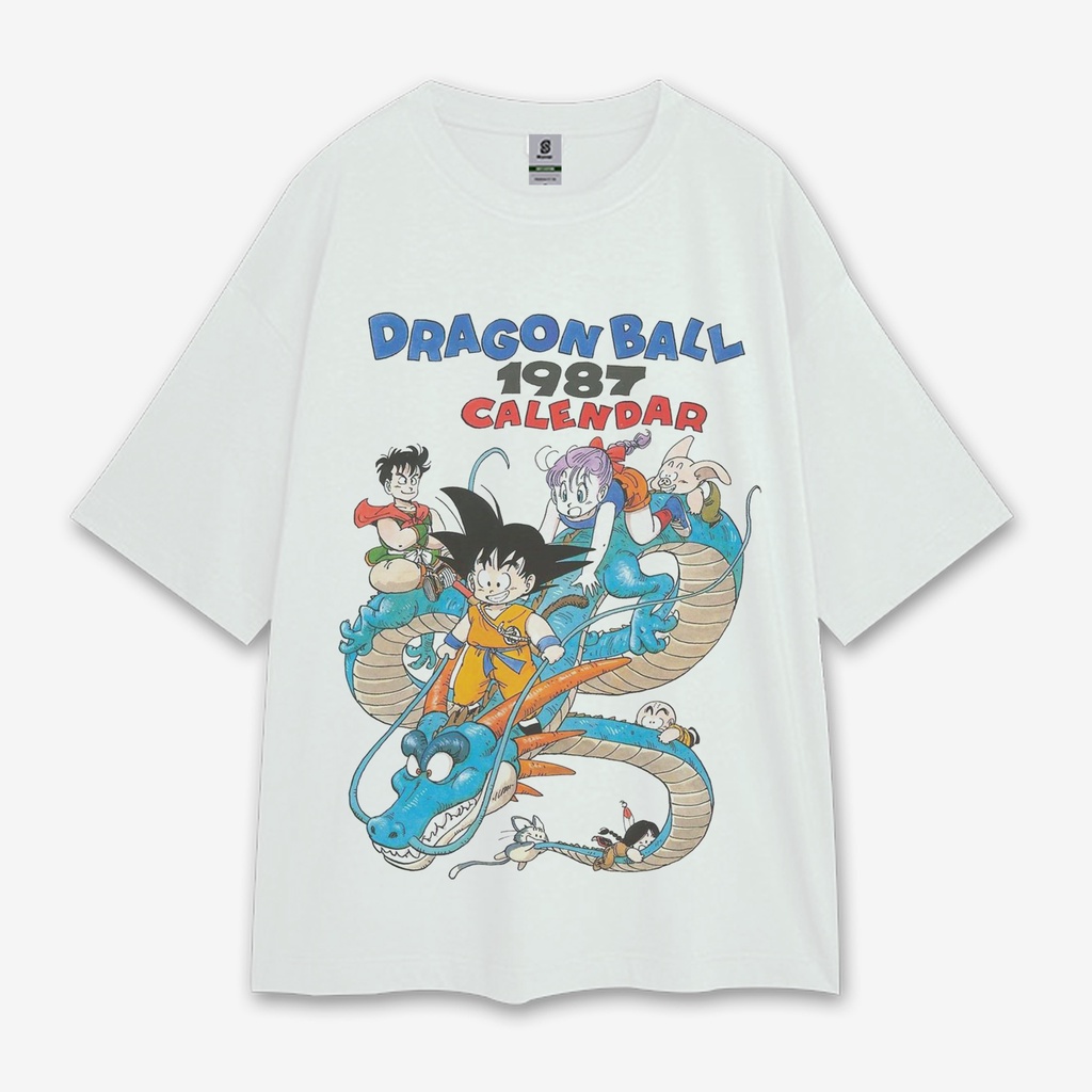 DRAGON BALL 1987 CALENDAR VINTAGE OVERSIZE TEE T-SHIRT