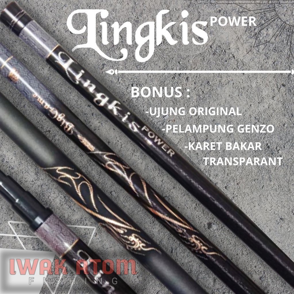 Tegek Lingkis Power By Genzo Medium Heavy 360 450 540 630 720 Free Ujung Original & PVC