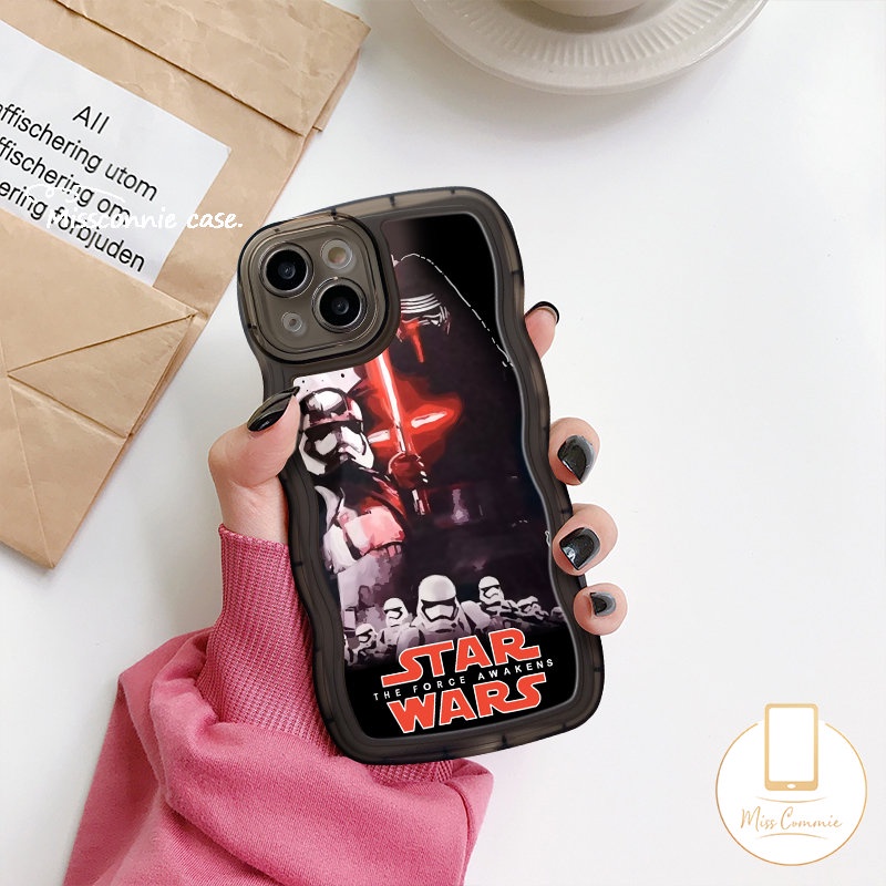 Case Star Wars Merk Trendy Oppo A15 A78 A54 A57 A17 A74 A12 A16 A16s A96 A5s A55 A76 A95 A17K A77 A3s A5 A9 A7 A16K A1k A77s A53 A52 Reno 8T 8f 5F 7Z 6tepi Lembut Bergelombang Cover Belakang