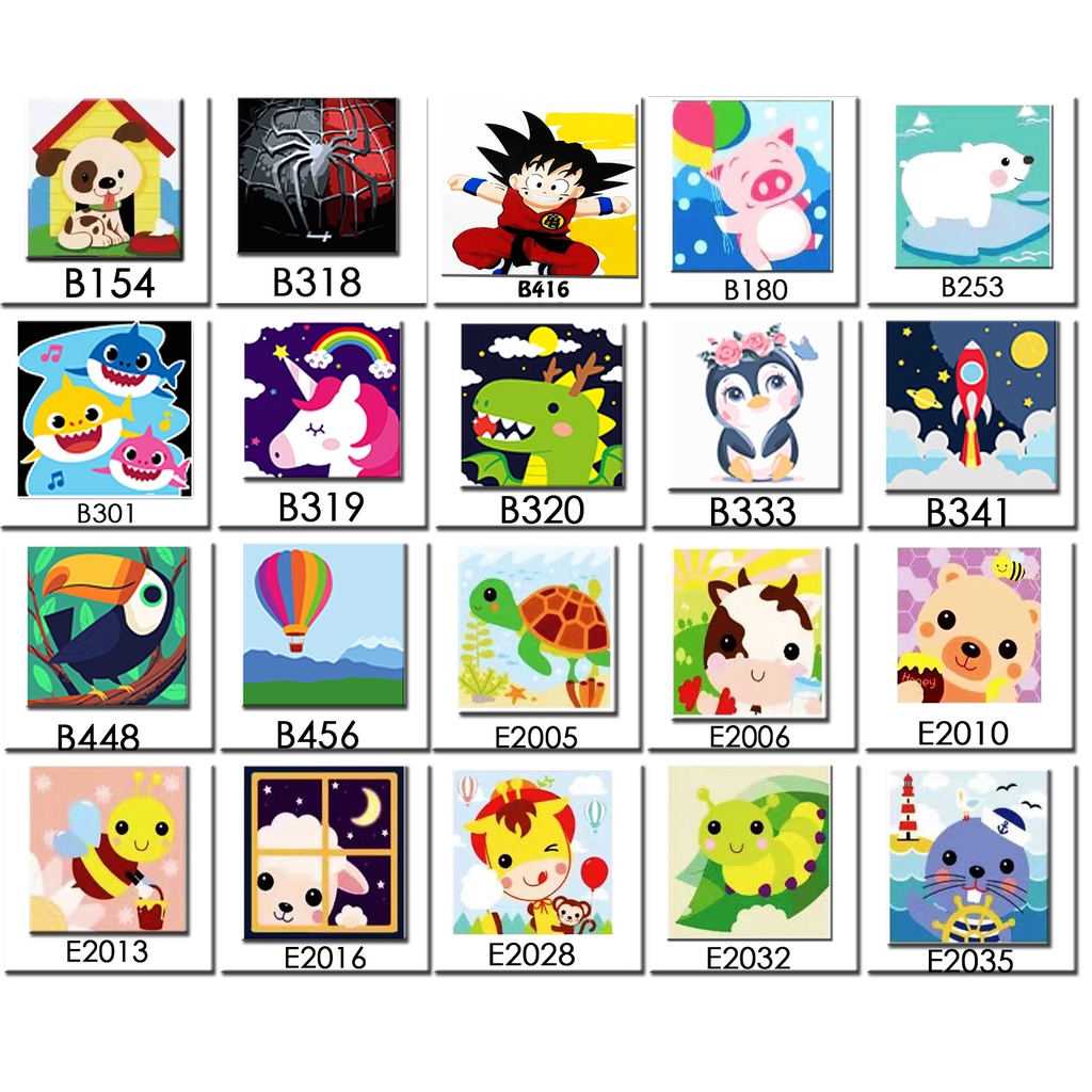 

METH BABY ANIMAL D PAINT BY NUMBER KIDS PAINTING BY NUMBERS DIY SET MELUKIS ANAK LUCU LENGKAP COLOR MEWARNAI MUDAH AMAN LUCU LENGKAP 1 SET ALL IN ONE FRAME KAYU