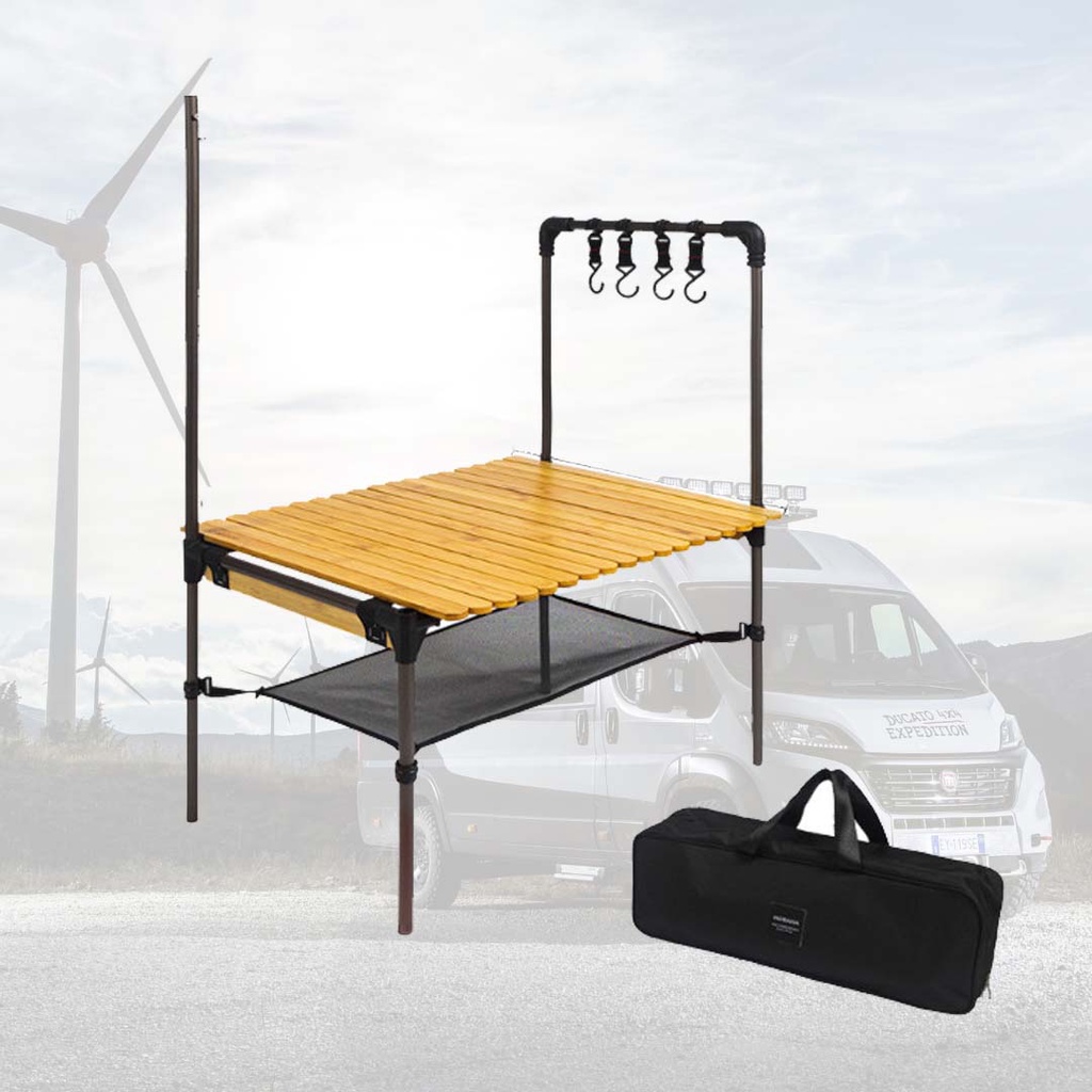 Meja Lipat Camping Multifungsi Folding Kitchen Table Meja Dapur Aluminium Alloy