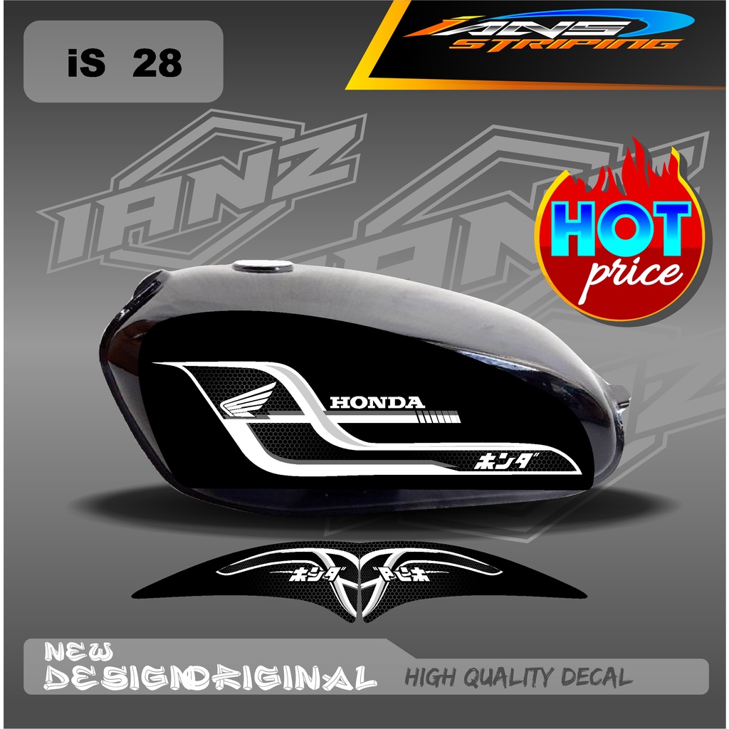 STIKER LIST STRIPING CUSTOM CB100 HOLOGRAM/NON HOLOGRAM IS28