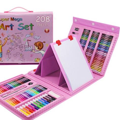 

FG5♤ <^ SJA ^> 208pcs Crayon Anak Set 208pcs Blossom Kids Crayon Mewarnai dan Melukis Lengkap dengan Cat Air TREN MASA KINI