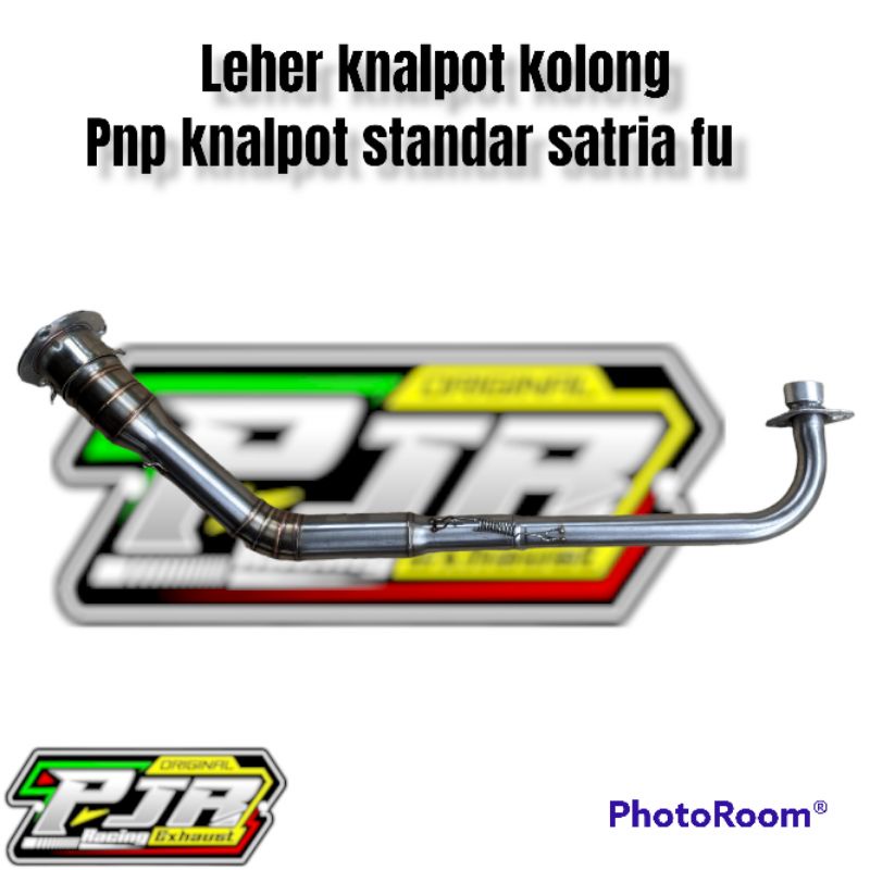 Leher knalpot kolong + adaptor sambungan knalpot standar Satria Fu/SupraX 125