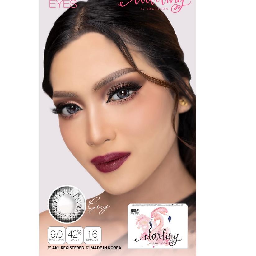 Free Shipment SOFTLENS MINUS DARLING GREY & BROWN 16MM