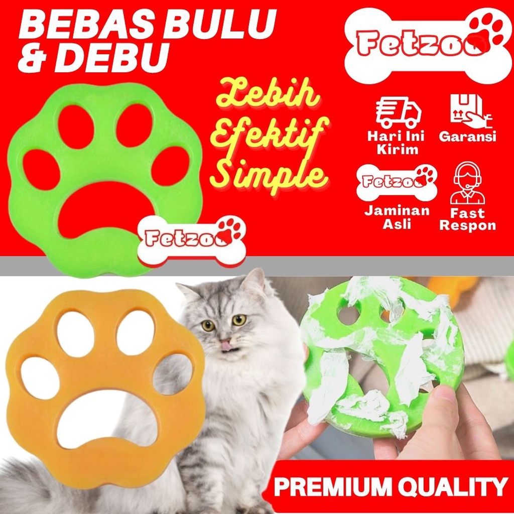 Sikat Pembersih Bulu Anjing / Kucing Multifungsi Bahan Silikon Reusable Untuk Mesin Cuci FETZOO