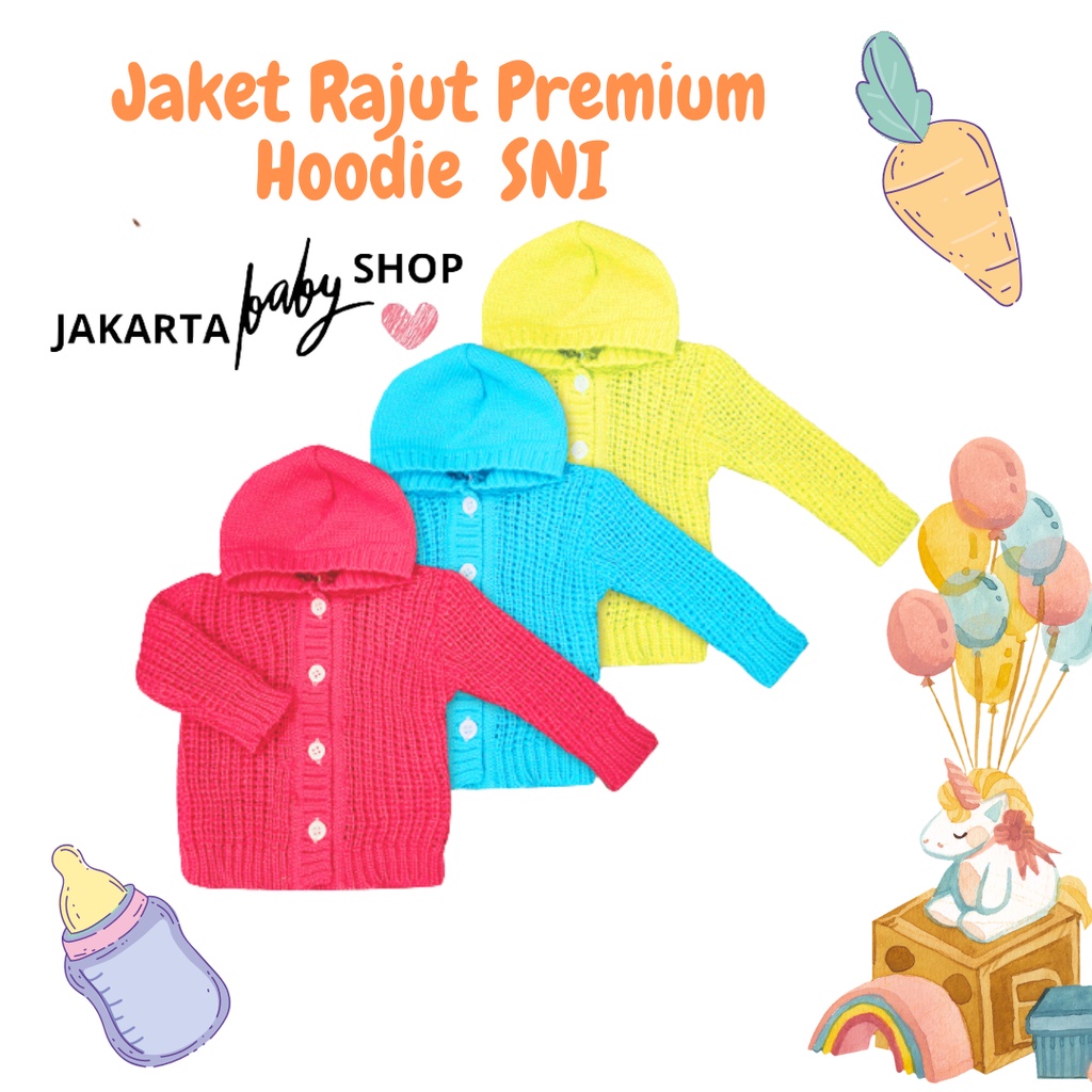 SWEATER BAYI / JAKET BAYI HOODIE PREMIUM SNI LUSIANA E 655500