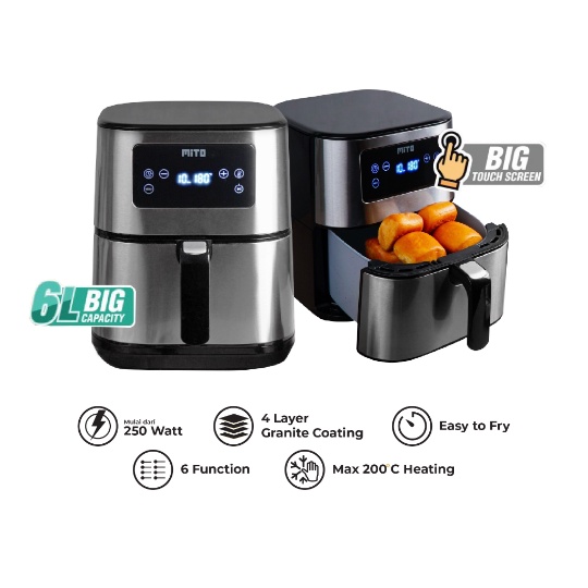 MITO DIGITAL AIR FRYER DIGIFRY GRANDE AF10 / AF 10 [6 LITER]