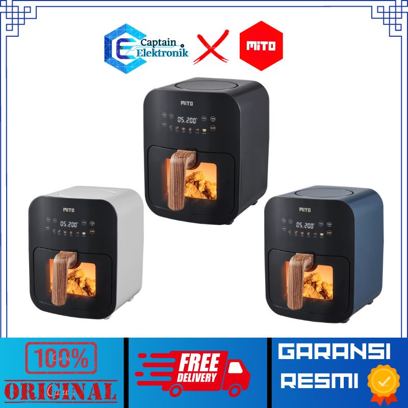 MITO air fryer Crystal Series Air Digifry AF8 Airfryer Digital AF 8 Air Fryer AF-8 ORI