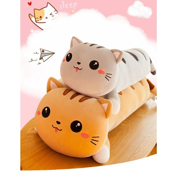 Super jumbo 110 Cm. Boneka Kucing Cat Lay Import Super Jumbo.