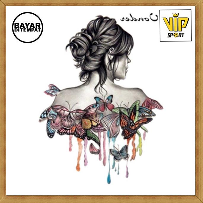 65 TATO TEMPORER TAHAN AIR WANITA-BUNGA-NAGA  SIZE 21x15 Waterproof PRIA/WANITA tahan air - Tatto Te