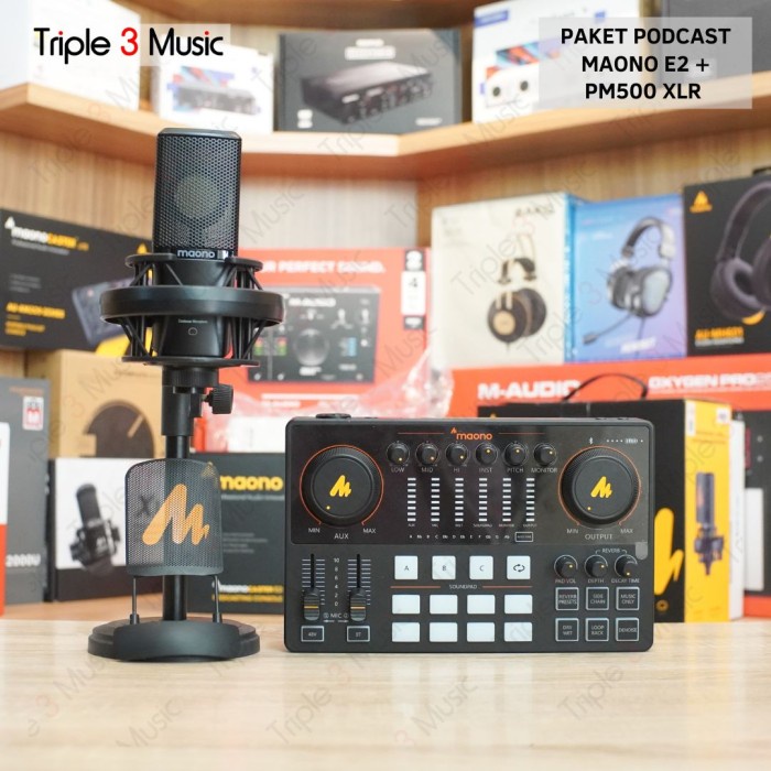 Paket Maono E2 Paket Podcast 1 orang With PM500