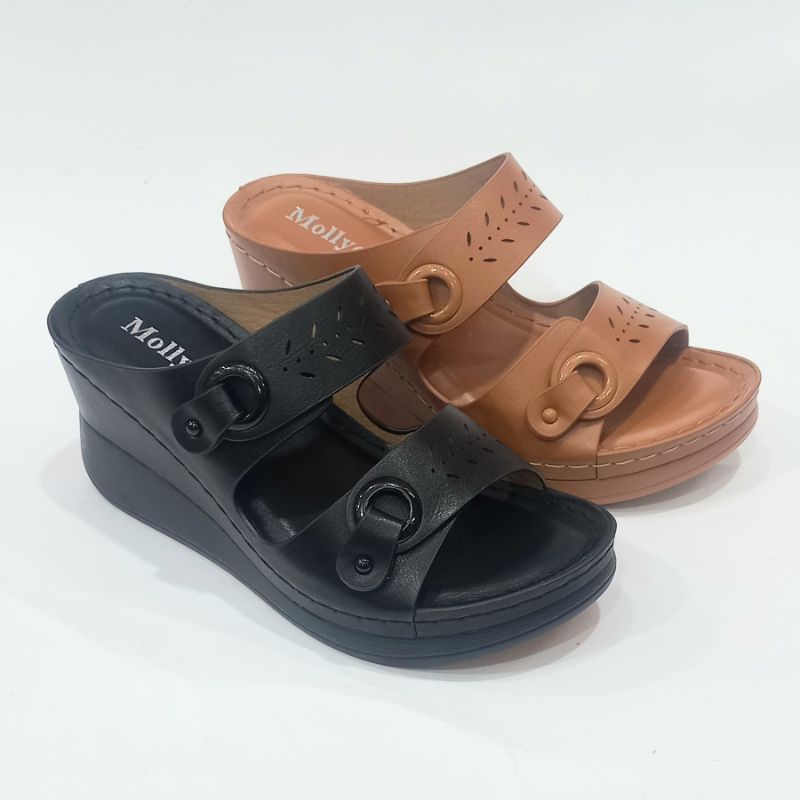 sandal wedges mollyca original ban 2