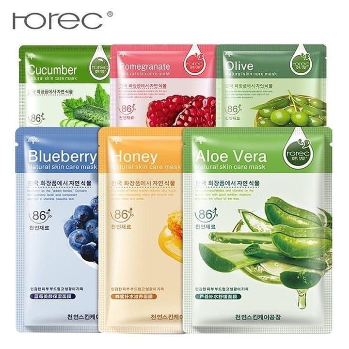 ROREC/HCHANA SHEET MASK/ HCHANA NATURAL SKIN CARE