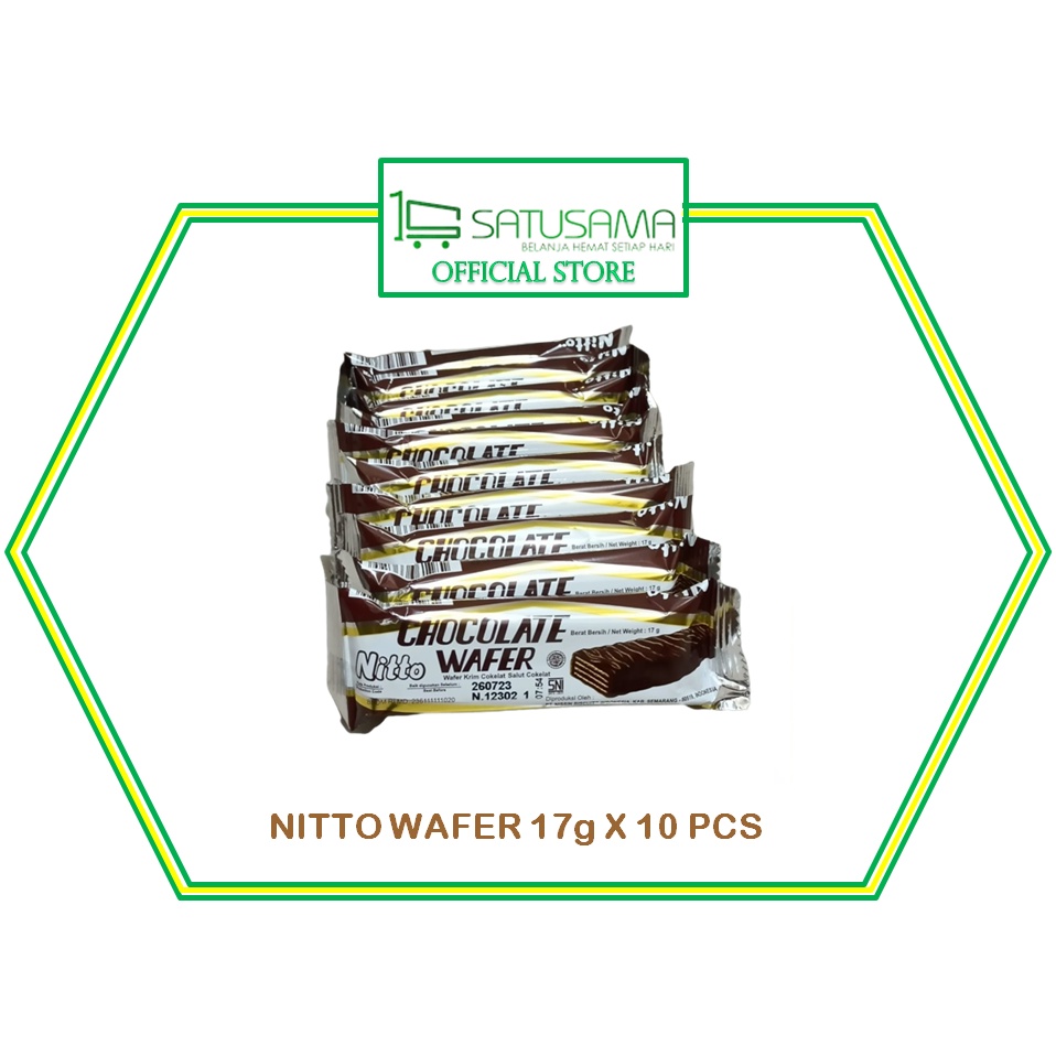 

Wafer Nitto 17gr x 10 pcs / satusama