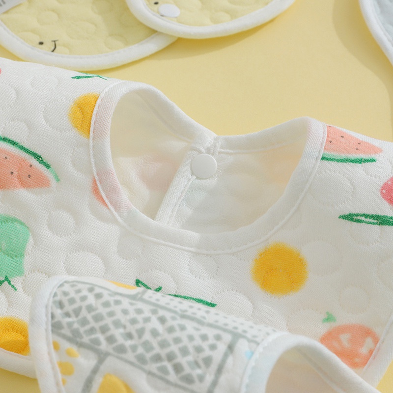 Celemek Bayi Anti Muntah Bib Slabber Handuk Air Liur Baby Bahan Katun Celemek Makan Bayi