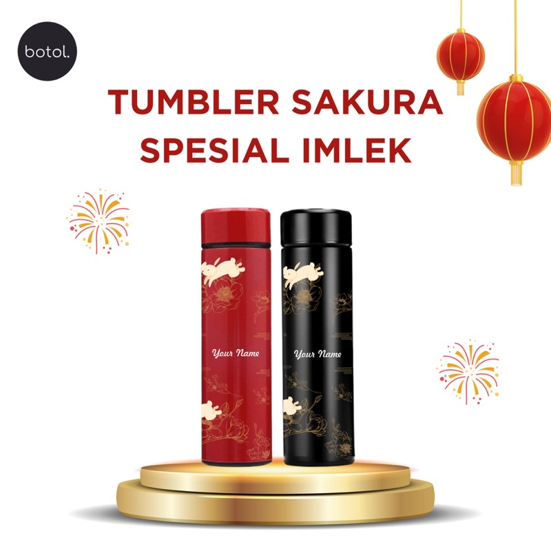 Jual Botolbydot Tumbler Edisi Spesial Imlek Botol Minum Tahun Baru Imlek Tumblr Hampers