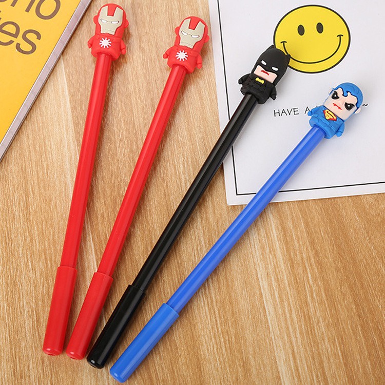 6pcs Pena Pen Pulpen Gel Set Tinta Cair Super Hero GM-ST0159