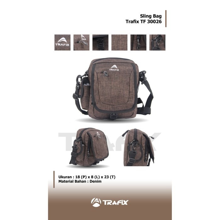 [KLIKTAS] Tas slempang pria TRAFIX - TF 30026 - sling bag gaul