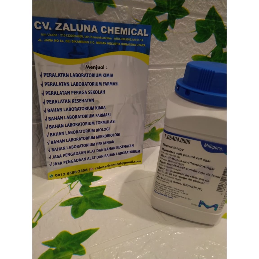 Mannitol Salt Phenol-red Agar/ MSA / Media Mikrobiologi / Media MSA