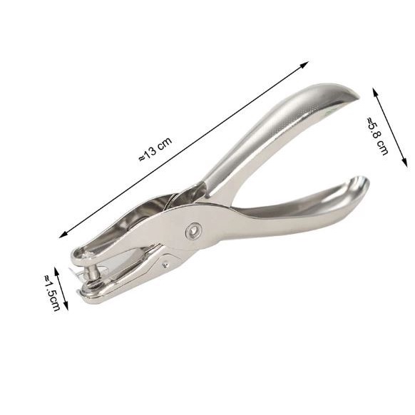 Size 6mm One Hole Punch Single Punch Pembolong 1 Satu Lubang Stainless Steel bahan Kuat