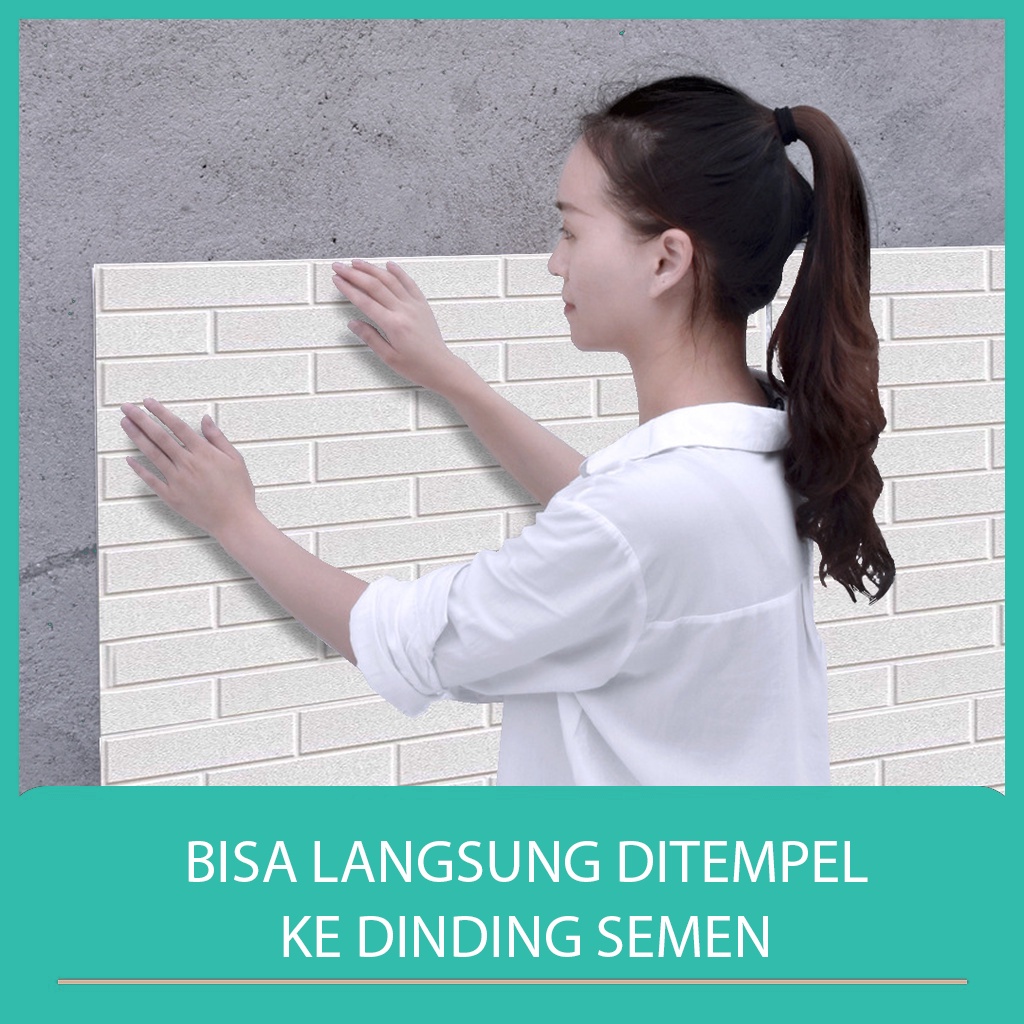 WALLPAPER 3D XPE FOAM BATA RATA POLOS | 3D WALL FOAM | WALLPAPER STIKER TEMBOK