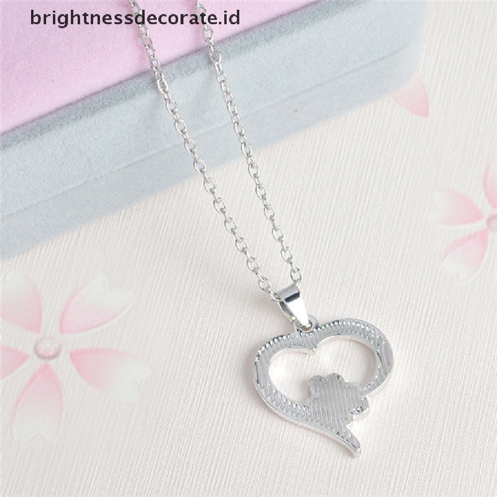 [Birth] Elegan Berongga Pet Paw Print Kalung Hewan Lucu Anjing Kucing Liontin Kalung Perhiasan Hadiah [ID]