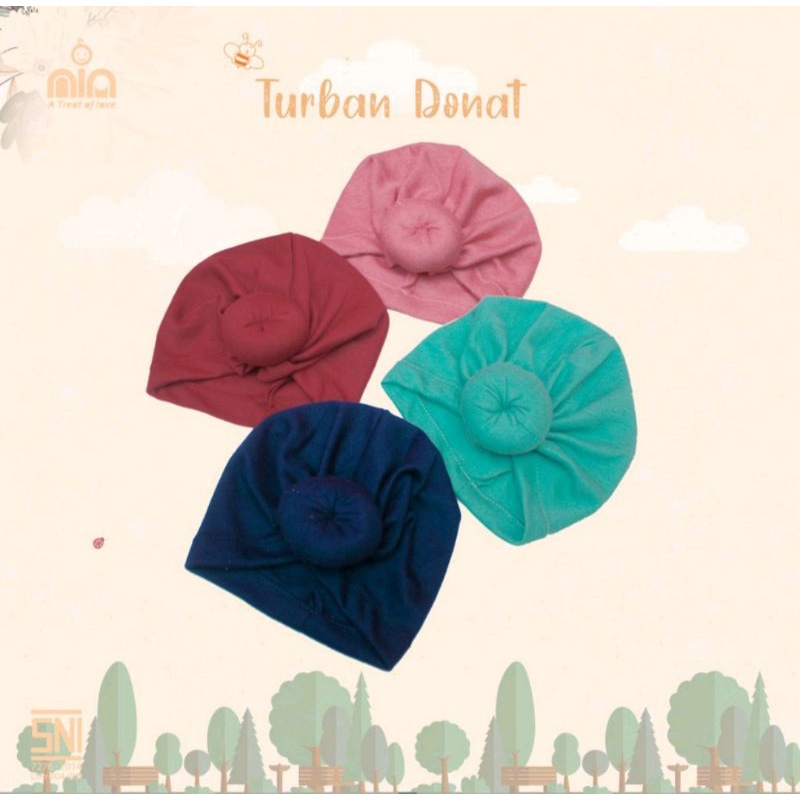 Jilbab Turban Bayi Warna Polos Pastel VINATA