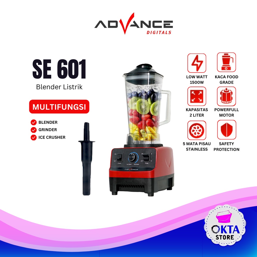 Advance Blender Jus Es Batu Multifungsi SE-601 2 Liter