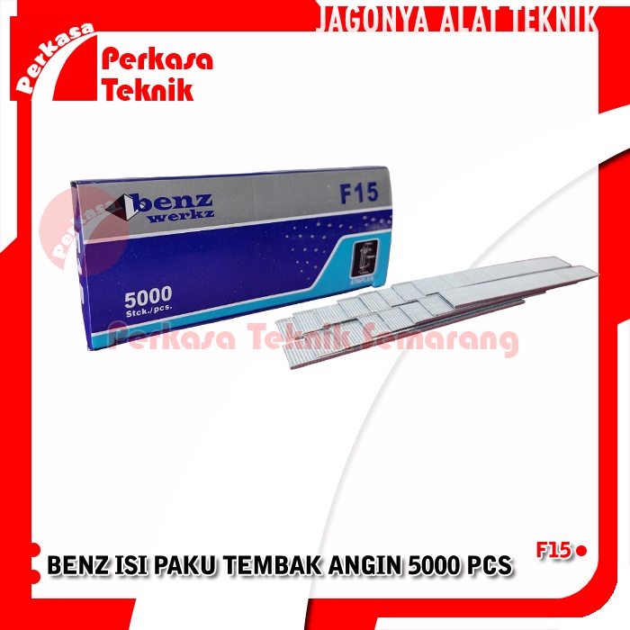 

BENZ Isi Paku Tembak Angin Air Nailer Refill F15 Staples Gun 15 mm