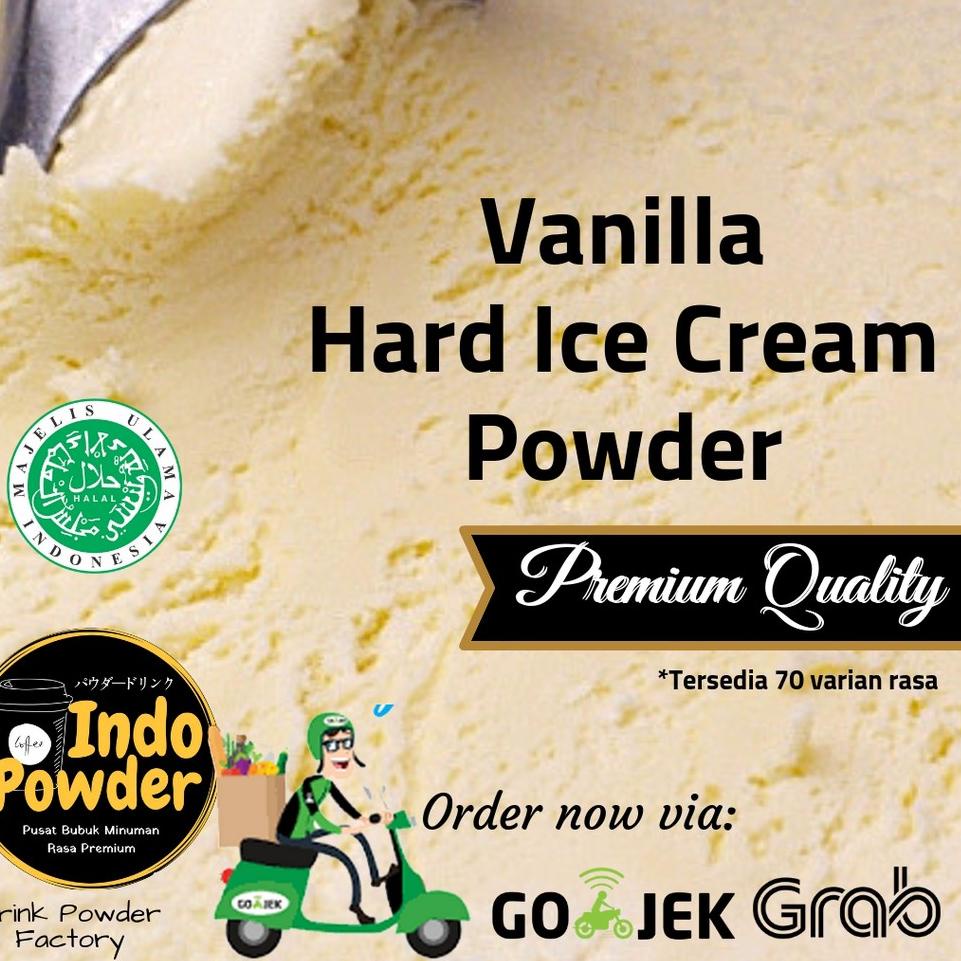 

❤[PROMO ⚡ALE!!!]❤ Vanilla HARD ICE CREAM Powder 1Kg - Bubuk Ice Cream Vanilla 1Kg - Bubuk Es Krim