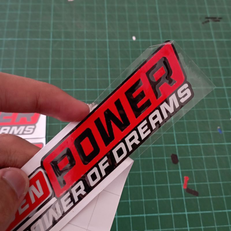 Stiker Cutting Mugen Power