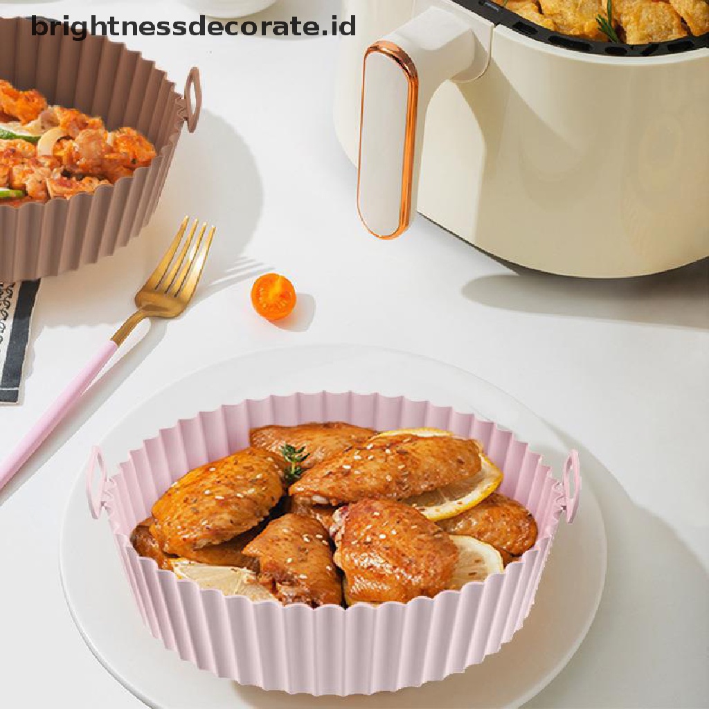 [Birth] 16.5cm Air Fryer Silicone Pot Air Fryer Basket Liner Anti Lengket Oven Baking Tray [ID]